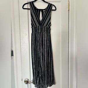 Stripe Black and White Jumpsuit